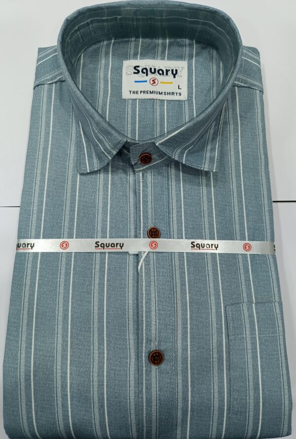 Men’s Striped Cotton Casual Shirt
