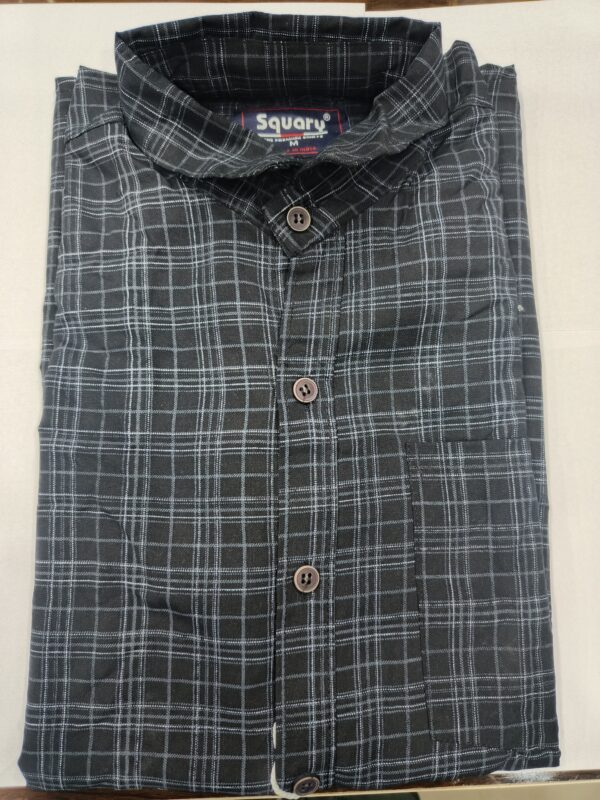 Premium dark Blue Checkered Cotton Shirt – Timeless Style, Everyday Comfort