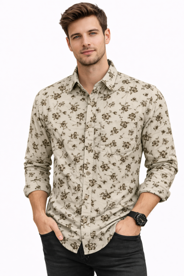 Men’s Premium Floral Printed Shirt