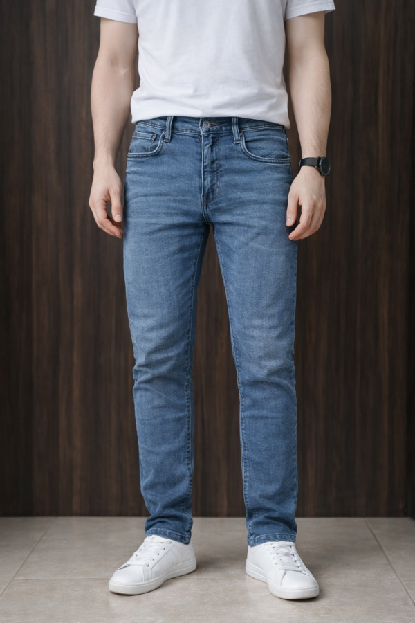 Men’s Stretch Denim Jeans – Slate Blue