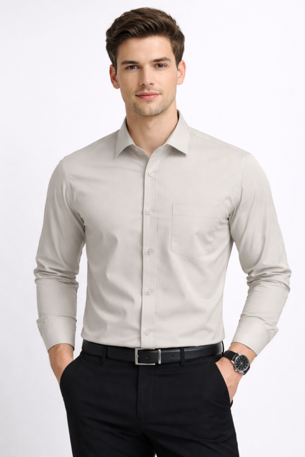 Premium Light Beige Formal Shirt